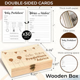 Baby Prediction And Advice Cards For Parents To Be - Advice And Wishes Card Baby Shower Game, Funny Party Games Guessing Activities (5X7)