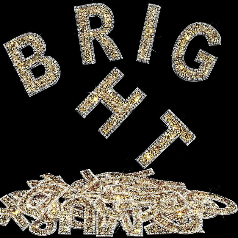 37 Pieces Bling Rhinestone Letter Stickers Alphabet Number Symbol Crystal Self