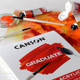 Canson Graduate Oil and Acrylic Paint Pad, Foldover, 11x14 inch, 12 Sheets | Artist Paper for Adults and Students - Oil, Acrylic, Mixed Media and Painting