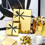 Gold Metallic Wrapping Paper - Solid Color Paper Perfect For Wedding, Birthday, Christmas, Baby Shower - 17.5 Inches X 32.8 Feet