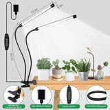 Full Spectrum LED Grow Light 6500K Plant Growing Lamp with Clip 84 LED Indoor Plant Light