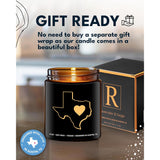 Texas Candle, House Warming Gifts For Women, Unique Texas Gifts For Men, Ideal State Themed Souvenirs For Him Or Her, Moving Away And Home Sick Gift, Birthday, Christmas, Special Occasions, Gift Ready