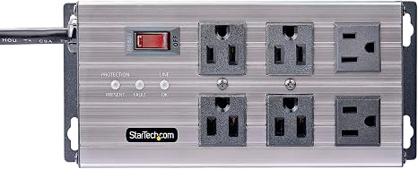 6 Outlet Heavy Duty Industrial Power Strip TAA Compliant