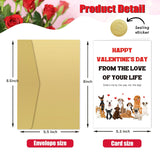 Funny Dog Valentine'S Day Card For Him Her, Humorous Valentines Day Card Gift For Dog Owners, Husband, Wife, Partner, Happy Valentine'S Day From The Love Of Your Life