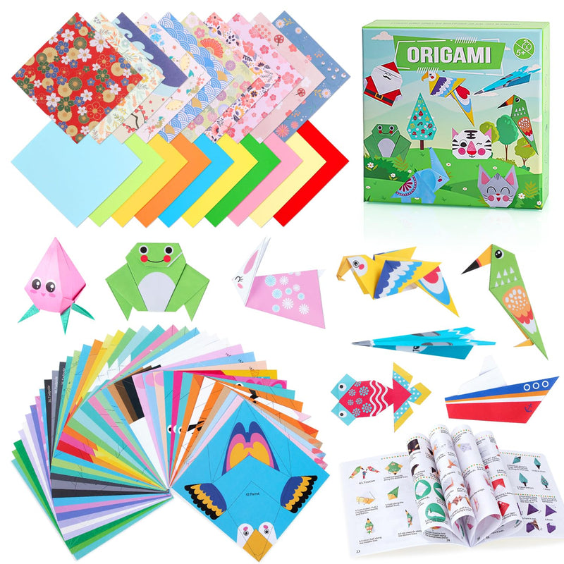 Origami Paper For Kids Crafts, 350 Pcs Origami Paper Kit, Vivid 200 Cartoon Or