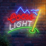 Golf Neon Sign LED Wall Light USB Powered Man Cave Bar Pub Golf Club Backdrop Decor