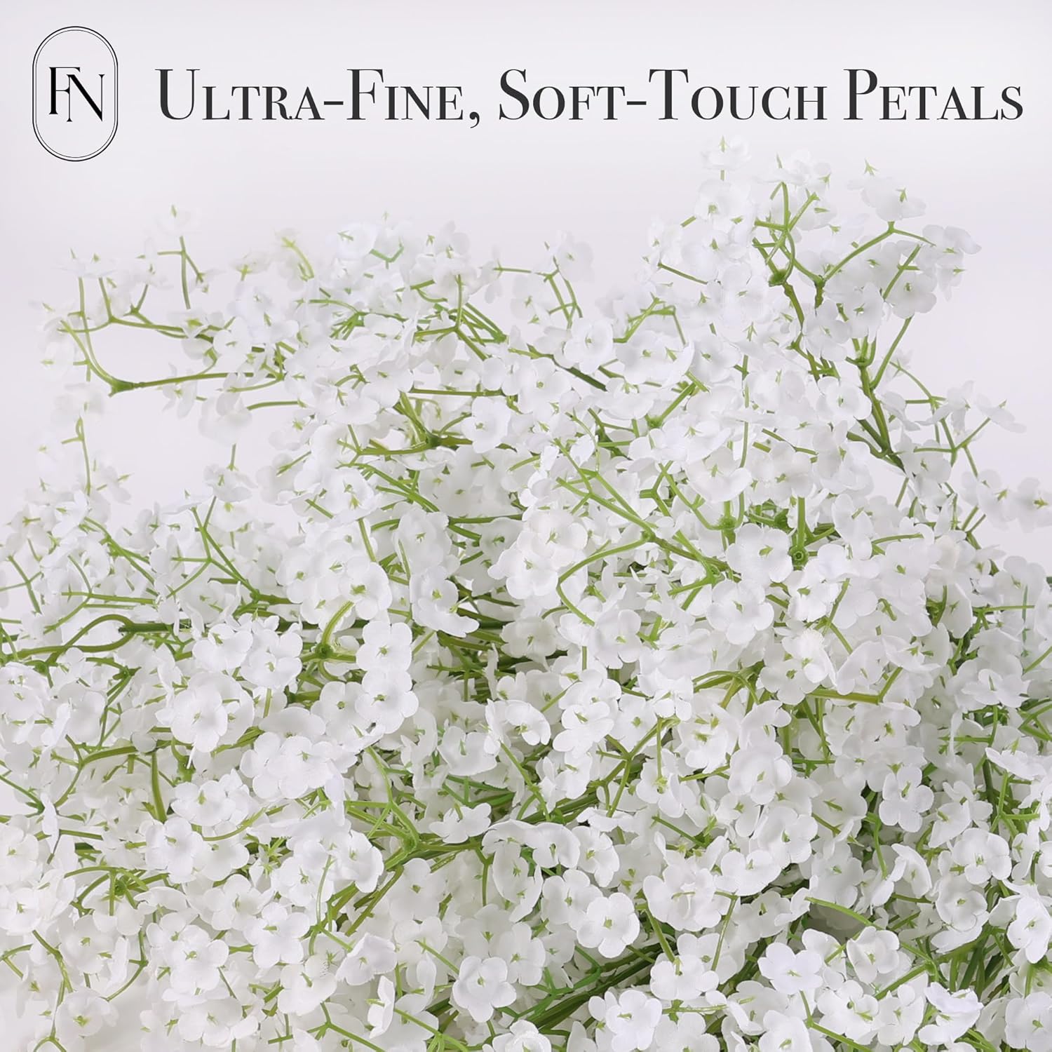 Artificial Baby'S Breath (12 Pack) - 26" Real Touch Silk Stems For Wedding Bouquets, Centerpieces, Home Decor - Hyper-Realistic Faux Flowers For Diy, Vase Arrangements & Bridal Events