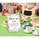 Mom-Osa Bar Garden Theme Baby Shower Sign,Wooden Game Sign With Stand,Baby Shower Decoration,Baby Shower Welcome Sign,Bar Decoration,Party Favors Supplies,Gender Reveal Decoration Ideas-16