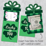 Big Dot of Happiness St. Patrick’s Day - Saint Paddy’s Day Party Money and Gift Card Sleeves - Nifty Gifty Card Holders - Set of 8
