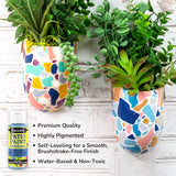 DecoArt Patio Outdoor Paint Set – 24 Starter Colors (2 fl oz Bottles) – Outdoor Weatherproof Permanent Paints for Wood, Terra Cotta & DIY Crafts