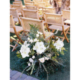 6 Pcs White Lily Flowers Artificial 18Heads Fake Lillies 18” Artificial White Flowers Easter Lilies For Home Decor Indoor Wedding Party Graves Arrangement