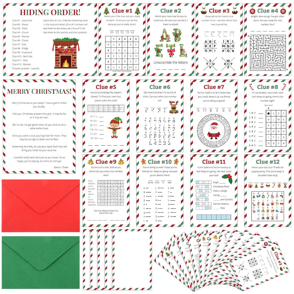 Christmas Scavenger Hunt Game Christmas Party Games For Adults Winter Holiday Birthday Party Supplies Xmas Indoor Holiday Treasure Hunt Game Supplies