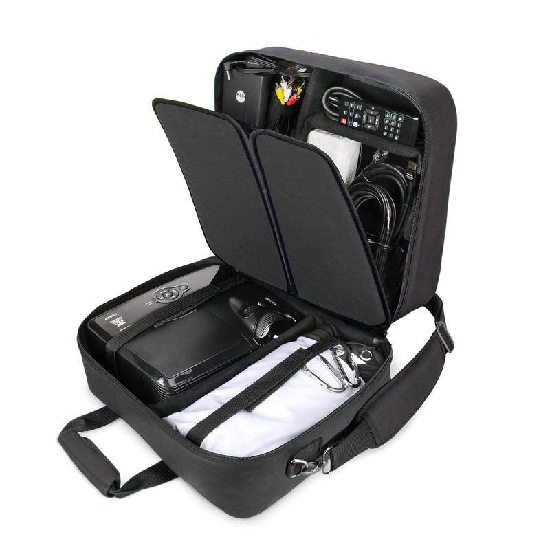 USA GEAR Projector Case - Portable Projector Bag Compatible with Epson Home Ci