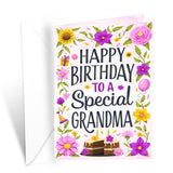 Grandma Birthday Card, Made In America, Thick Card Stock With Premium Envelope Packaged In A Reusable Presentation Mailer, Eco-Friendly, 5In X 7.75In