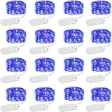 16 Pack Battery Operated LED Fairy Lights 10FT 30 LED Copper Wire String Lights IP65 Waterproof Mason Jar Lights Bendable Twinkle Lights for Indoor Outdoor Christmas Wedding Party Camping Decor