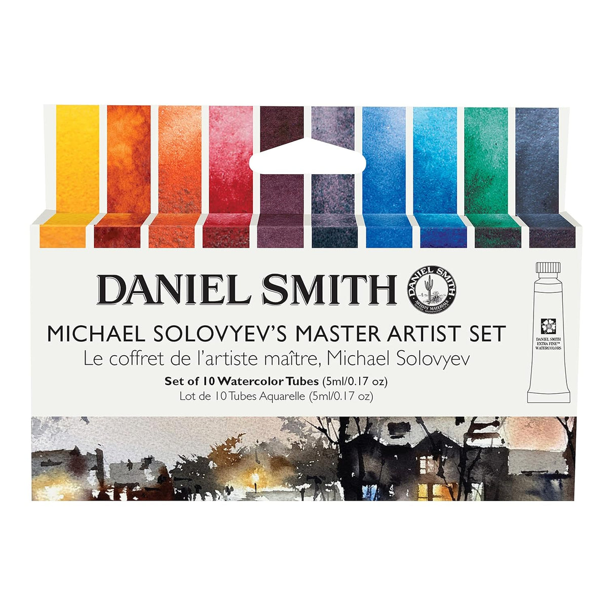 Daniel Smith Extra Fine Watercolor - Michael Solovyev Master Artist, Set of 10, 5 ml, Tubes