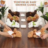 8 Set Bear Blindfolded Diaper Changing Baby Shower Games With Blindfold Changing 12 Inch Bear Dolls Diapers Gift Bags For Baby Shower Gender Reveal Raffle Party Game