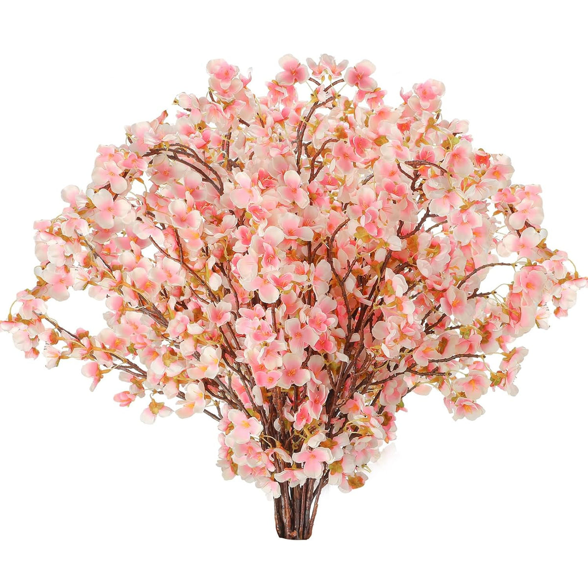 12 Pack 40.5 Inch Artificial Cherry Blossom Branches Bulk Fake Cherry Blossom Flowers Long Stems Silk Faux Pink Cherry Flower Vase Arrangement For Wedding Table Centerpiece Diy Home Decor