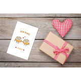 Cute Buns Butt Card, Cinnamon Rolls Foodie Pun Card, Anniversary Card, Valentine'S Day Gift Idea, Dem Buns Dough Theme Card