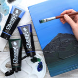 Acrylic Paints, 4 Oz. Tube - Phthalo Blue, Perfect For Artists - Quality Acrylic Paint Heavy Body Paint Artist And Student