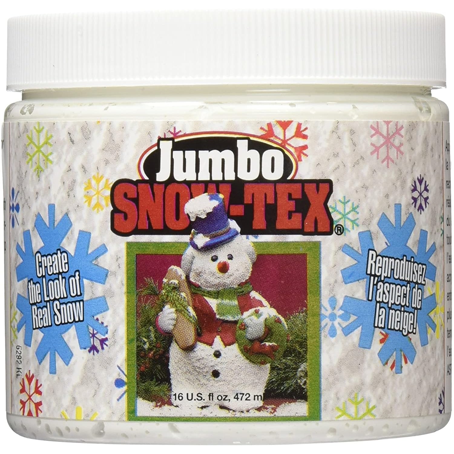 DecoArt Snow-Tex - 2 Pack 16oz White Dimensional Paint On Fake Snow Paste for Christmas Decorations & Party Decorations - Faux Snow Decoration Craft Supplies - Realistic Snow Blanket Effect & E-Book