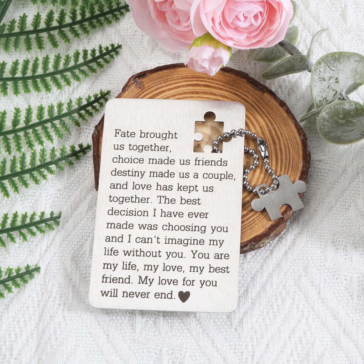 Wallet Insert Card For Boyfriend, Husband, Anniversary & Birthday Gifts, Romantic Love Gift For Him, I Love You Gifts, Valentine’S Day Present, Birthday Gift For Boyfriend, Husband Present From Wife