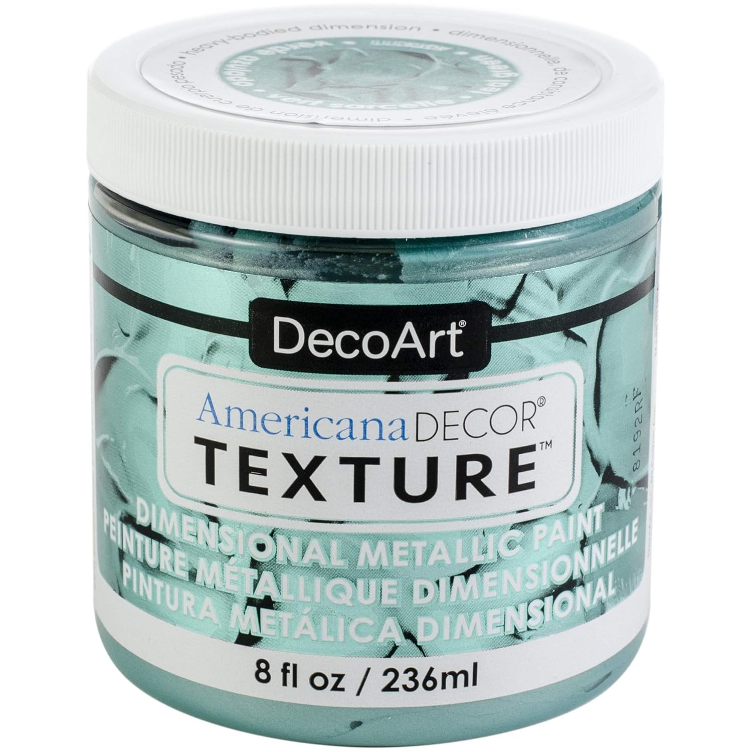 Decoart ADTX111-36 Texture Metallics 8oz Teal Grn, None