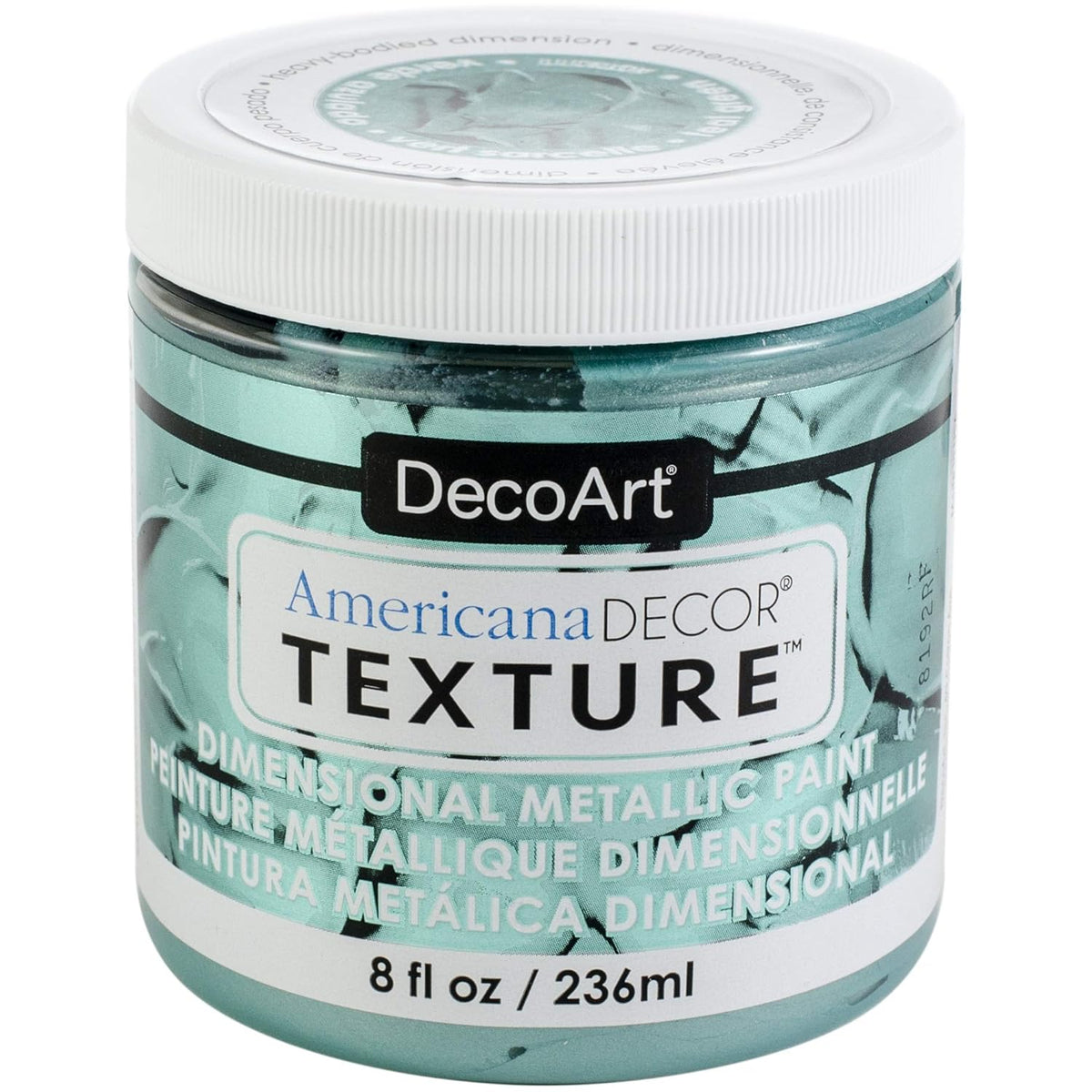 Decoart ADTX111-36 Texture Metallics 8oz Teal Grn, None