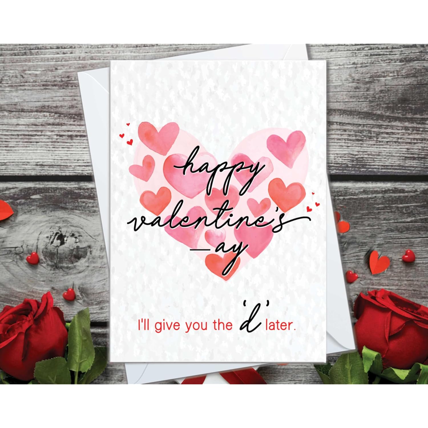 Funny Valentine'S Cards For Girlfriend, Valentine Gift For Women, Card For Wife, Naughty, Love (D Later)