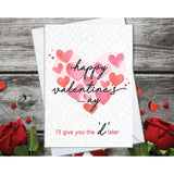 Funny Valentine'S Cards For Girlfriend, Valentine Gift For Women, Card For Wife, Naughty, Love (D Later)