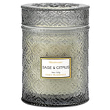 Sage & Citrus Scented Candles, Large Natural Soy Candle, 88 Hours Burning Time, Decorative Candles In Glass, Aromatherapy Candle Gift For Women, 19Oz
