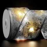 Christmas Ribbon Lights, 33Ft 100 Led Tree Decorations With Remote, Battery & Usb Powered, 8 Modes, Timer, 2.5 Inch Doub