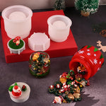 Silicone Mold Set For Candle Jars And Storage Boxes - 2 Sets Of Molds With Lids