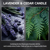 Lavender?Cedar Candle, 9Oz Scented Candle For Men, Scented Candles For Home, Soy Candle Gifts For Men, Personalized Blessing Minimalist Men'S Scented Candle