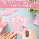 60 Pieces Shower Activity Cards For Pink Scratch Off Funny Raffle Cards Scratch Tickets For Activity Favor