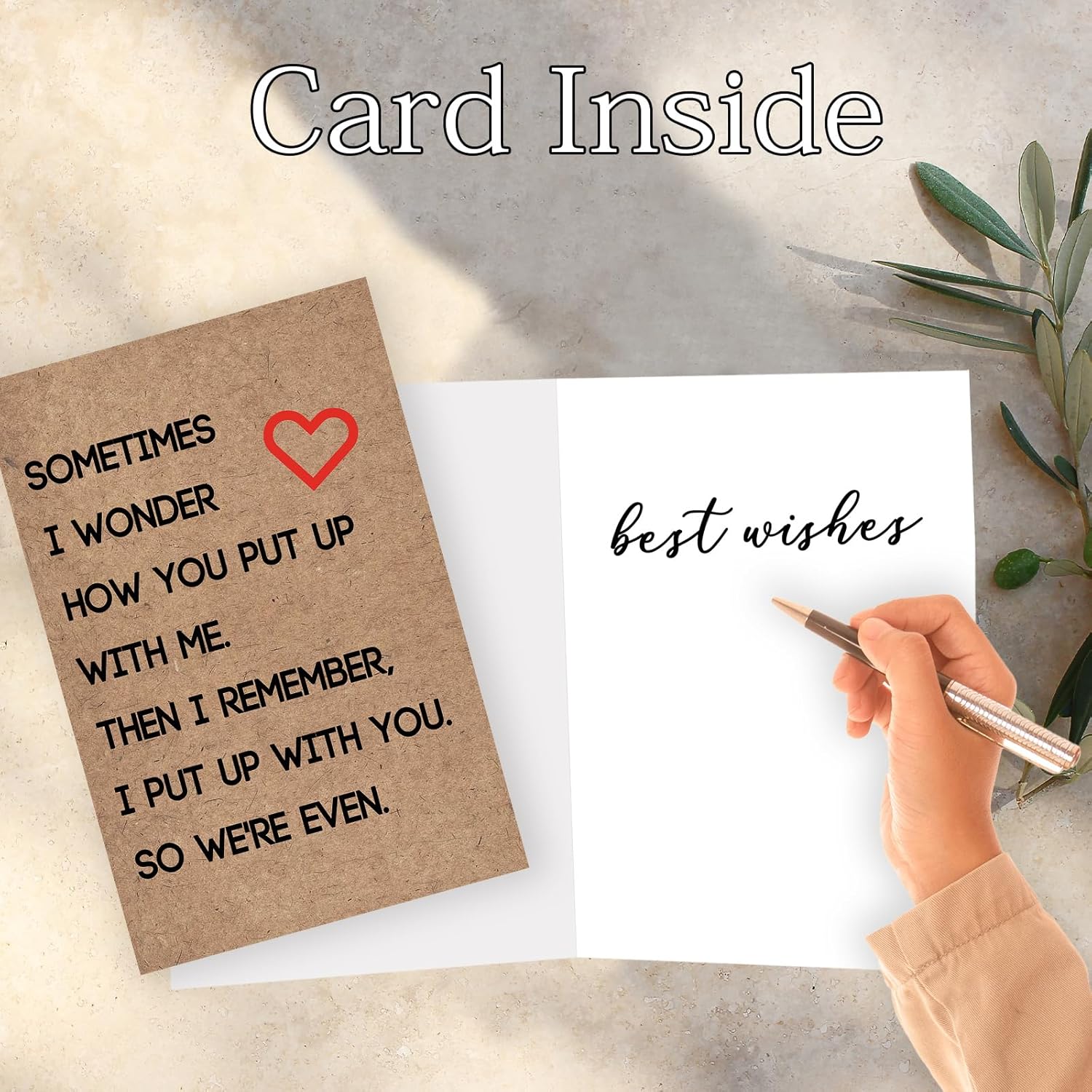 Funny Anniversary Card Gifts For Couples Husband Wife, Sweet Valentine'S Day Gift For Men Women Him Her
