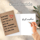 Funny Anniversary Card Gifts For Couples Husband Wife, Sweet Valentine'S Day Gift For Men Women Him Her