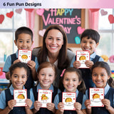 Taco Valentines Day Cards Gifts For Kids School, 24 Pack Taco Valentine Classroom Exchange Cards For Boys Girls