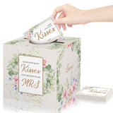 Bride Shower Game, Guess How Many Kisses Game With Box And 50 Guessing Cards, Guessing Game For Bridal Shower, Special Wedding Shower Ideas, Guess How Many Kisses For The Soon To Be Mrs