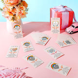 40 Sets Little Heart Pocket Hug Token Metal Heart Token Hug Card Greeting Cards Keepsake For Friends Colleagues Family Distance Social Present During Lockdown (Silver)