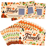 Friendsgiving Scratch Off Card, 30Pcs Thanksgiving Scratch Off Fortune Cards For Friends Family Adults Party Activity, Turkey Friendsgiving Party Supplies Scratch-Off Game Cards
