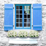 21 Bundles Artificial Flowers Outdoor Uv Resistant Silk Flowers No Fade Fake Outside Flowers Plastic Greenery Faux Shrubs Garden Porch Window Box Home Decoration(White)