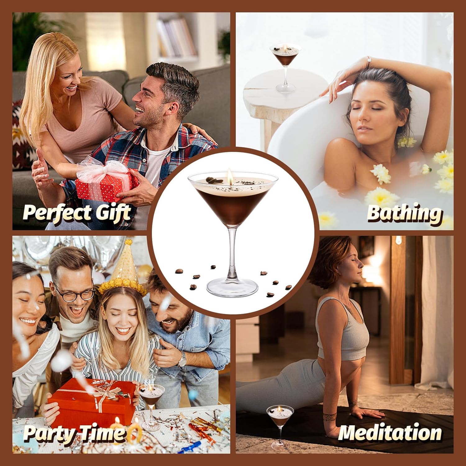 Espresso Martini, Martini Candle Unique Gifts For Women, Enjoy Your Espresso Martini Decor, The Ideal Espresso Martini Gift, Coffee Candle, Unique Gift For Scented Candles Enthusiasts