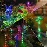 6 Pack Acrylic Solar Garden Lights 8 Modes Waterproof Outdoor Pathway Yard Patio Decor