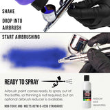 Pearlized White Pearl Acrylic Special Effects Airbrush Paint - 8Oz Ready To Spray Air Brush Paint For Nails, Models, Fabric - Water-Based Air Brush Painting
