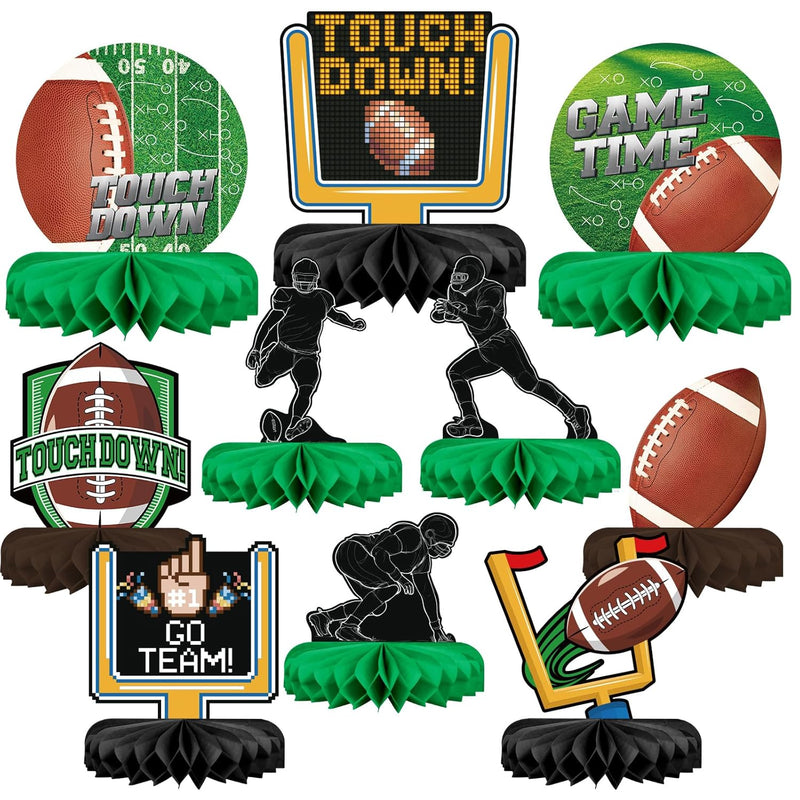 10Pcs Football Party Decorations Football Table Centerpiece Football H