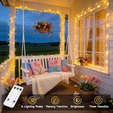 500 LED Christmas Lights Outdoor 173FT Warm White Twinkle String Lights for Holiday