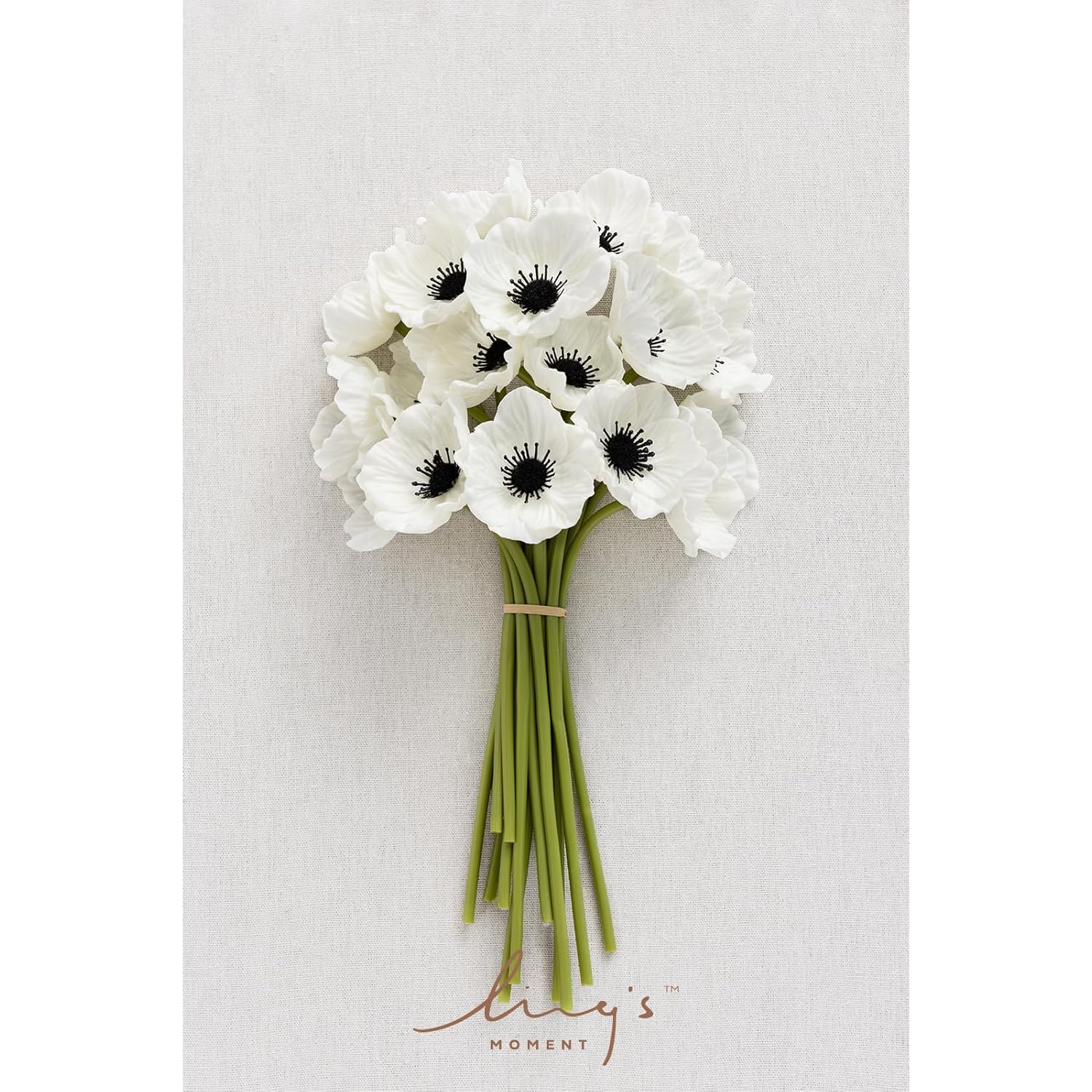 Poppy Flowers Artificial, Faux Silk Poppies For Diy Bouquet, Bulk Fake Wedding Filler Flowers For Centerpieces Arrangements Bridal Shower Decorations, White