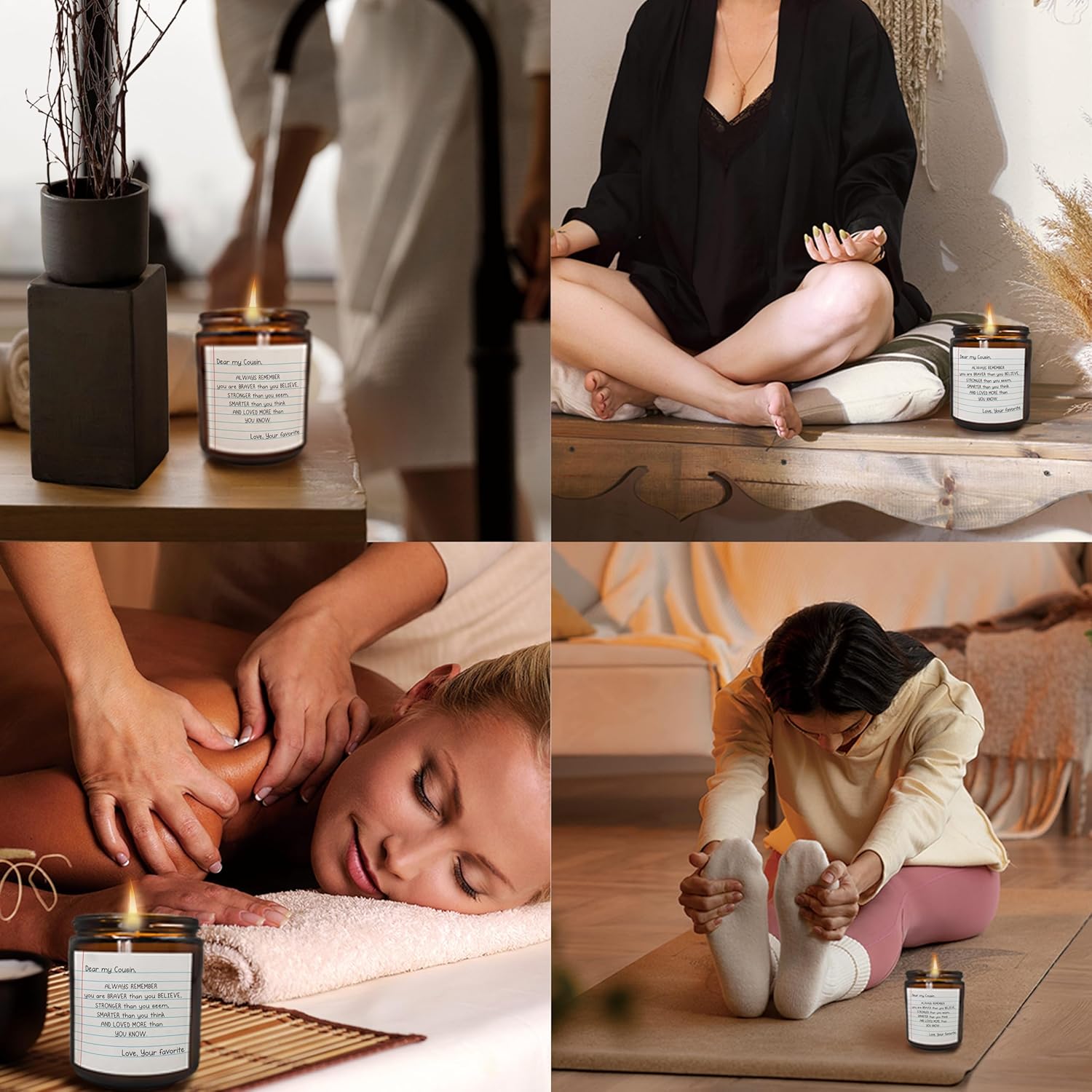 Cousin Gifts - Scented Candles For Women, Dear Cousin'S