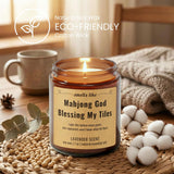 Funny Mahjong Scented Candle, Mah Jong Gifts For Women'S Day, Mother'S Day - Mah Jongg Accessories, Mah Jongg Party Favors, Birthday Present For Her, Friends, Hostess, Mom, Ladies, Girls, Players